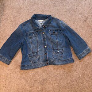 Christopher & Banks Jeans Jacket XL